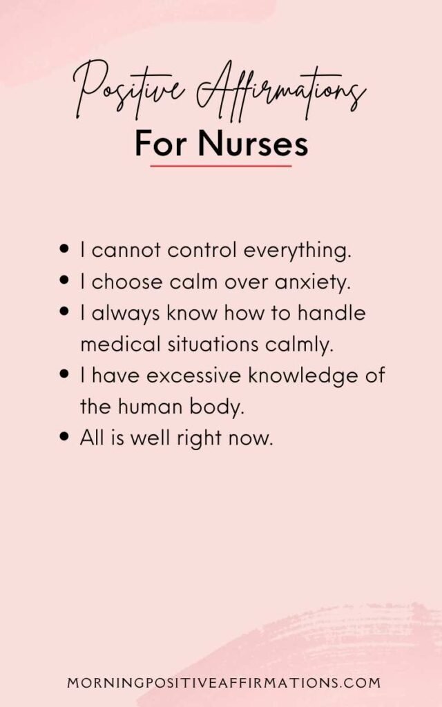 Positive Affirmations For Nurses