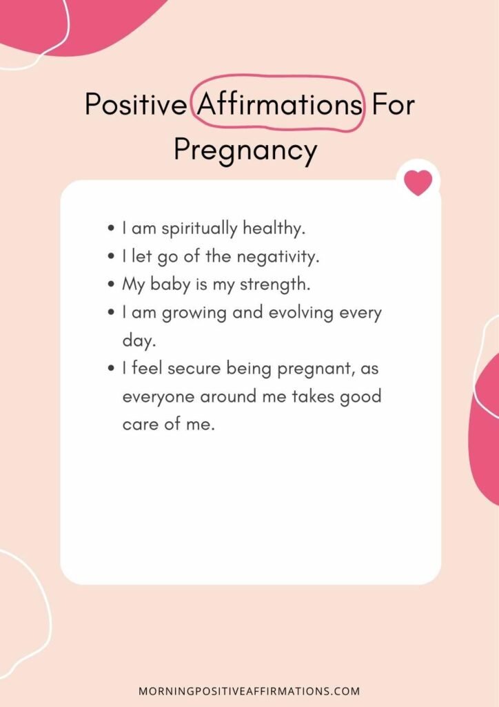 Positive Affirmations For Pregnancy 