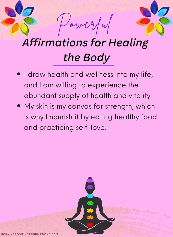 Affirmations for Healing the Body