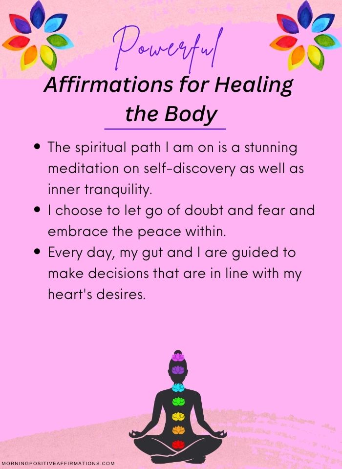 Affirmations for Healing the Body