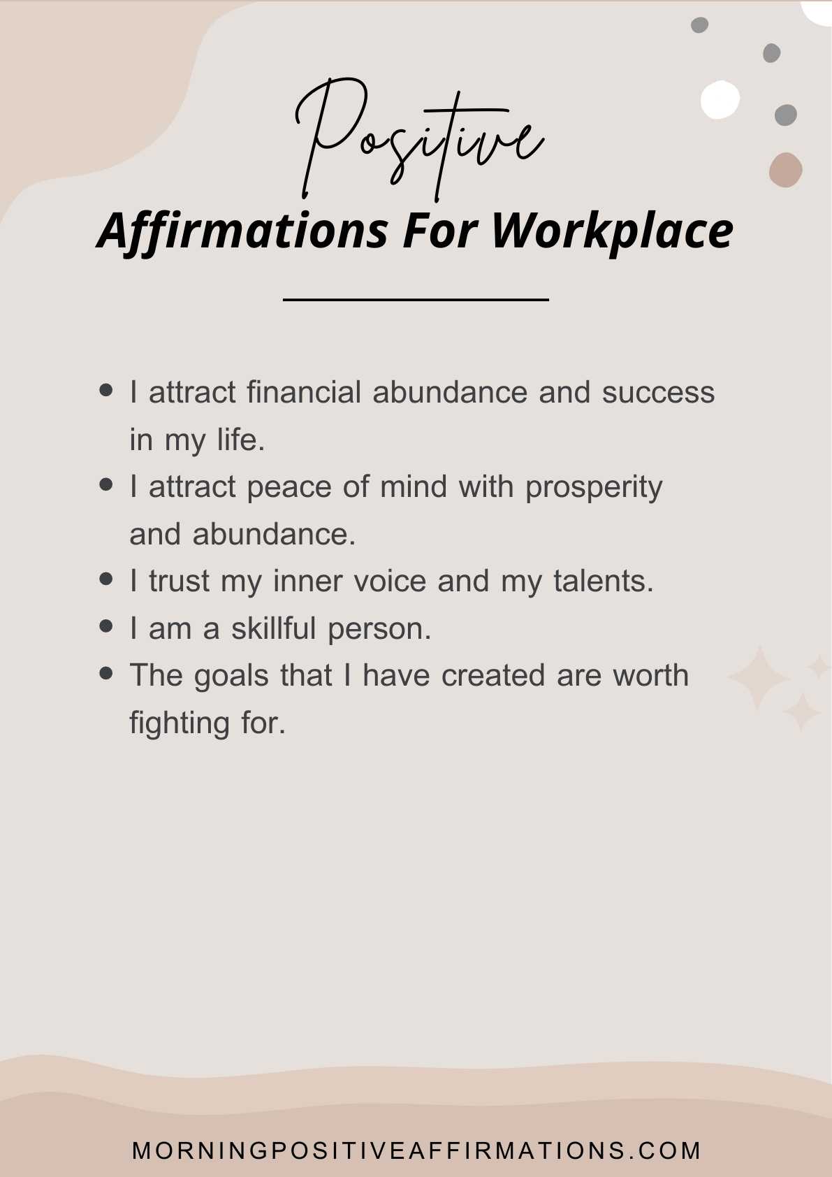 100+ Morning Positive Affirmations For Workplace
