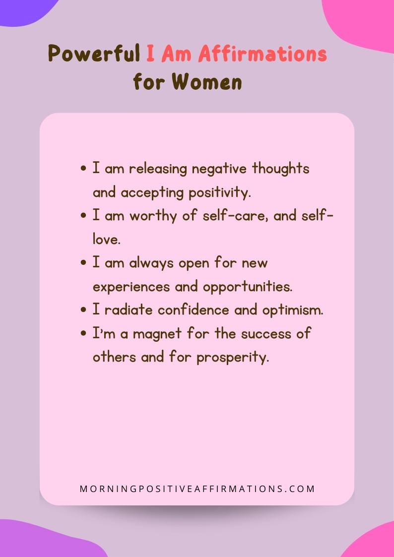 100+ Powerful I Am Affirmations for Women